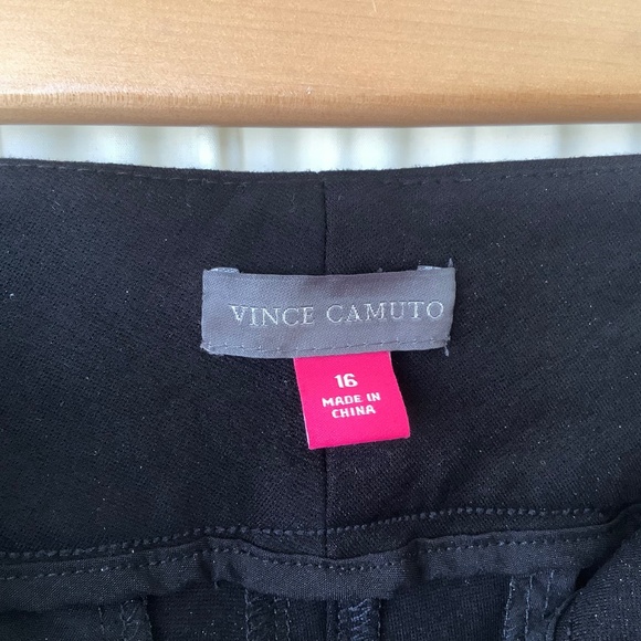 Vince Camuto Womens Dress Career Work Pants Black With Stretch Size 16 - Picture 5 of 5